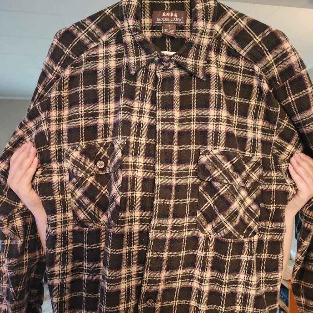 Men's Moose Creek heavy flannel shirt - Like New!